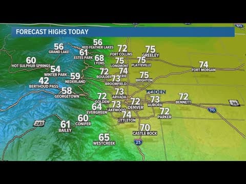 Denver Gazette forecast for Wednesday, May 22