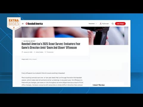 Extra Bases: Surprised by BA's '2025 Scout Survey?' Booth explains fallout from Main Event move