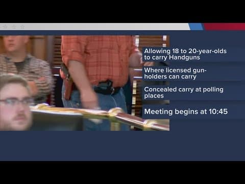 Lawmakers will discuss several gun bills
