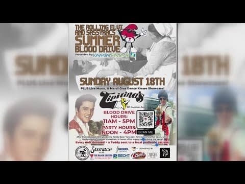 Krewe of the Rolling Elviand the Sassyracs team up for a weeklong blood drive