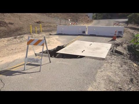 Important fire evacuation road undergoing repairs in Fallbrook