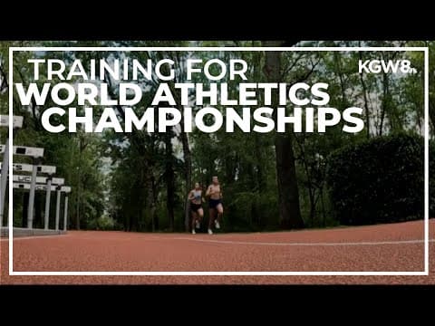 Nike athletes training at Beaverton HQ for World Athletics Championships