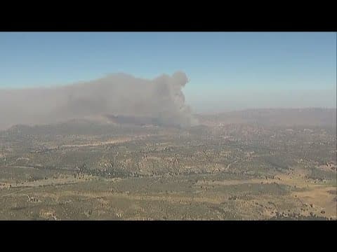 Fire erupts near Boulevard in far East San Diego County