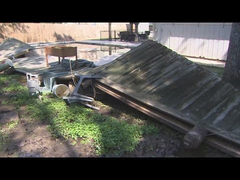 Texas flooding: Conroe family cleans up damaged home following severe flooding