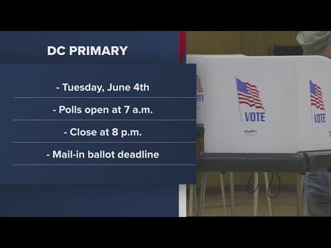 DC Primary Day: Tuesday, June 4