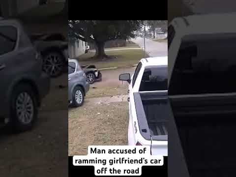 Man accused of ramming girlfriend’s car off the road while she had kids inside