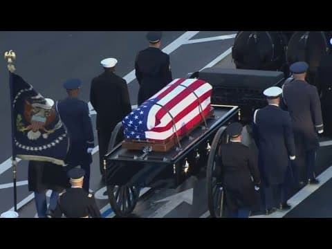 Jimmy Carter funeral procession to the U.S. Capitol