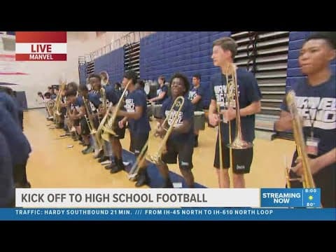 Manvel High School gets pumped for season opener Friday