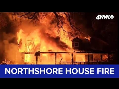 Massive house fire destroys home in St. Tammany Parish