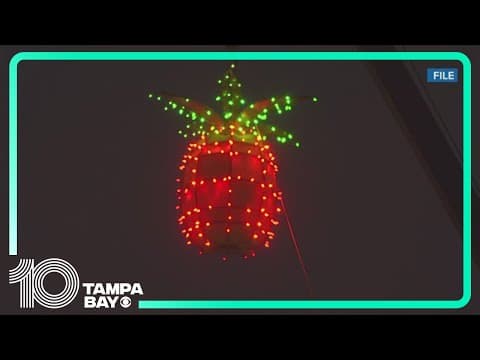 Pineapples and strawberries among the New Year's Eve drops across Tampa Bay