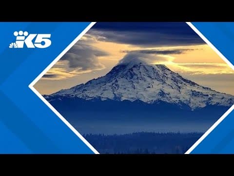 Timelapse: Cap cloud looms over Mount Rainier