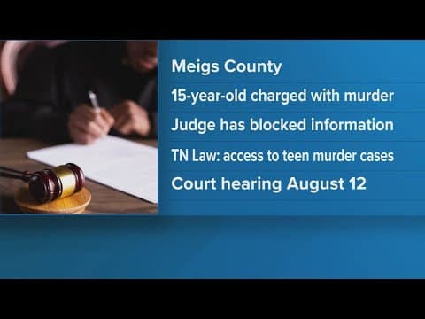 WBIR sues to get public information about 15-year-old in Meigs County murder prosecution