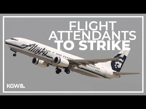 Alaska Airlines flight attendants plan to picket outside PDX airport