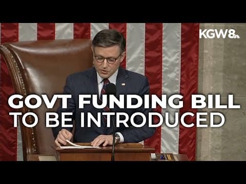 House Speaker Mike Johnson unveils short-term funding bill to avoid government shutdown