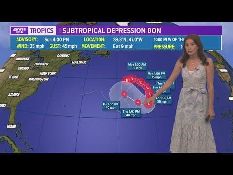 Sunday afternoon tropical update