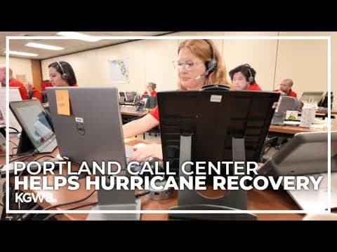 Call center in Portland helps Floridians impacted by Hurricane Milton