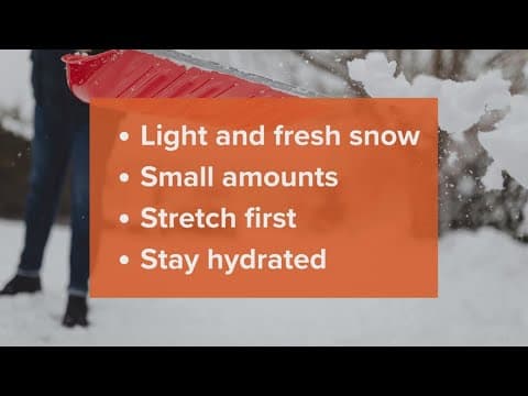 How to safely shovel the snow out of your driveway this weekend