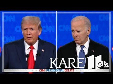 Presidential Debate: Trump, Biden exchange insults