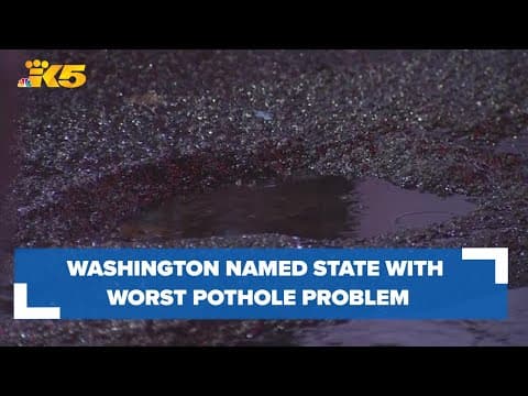 Report: Washington named the state with the worst pothole problem
