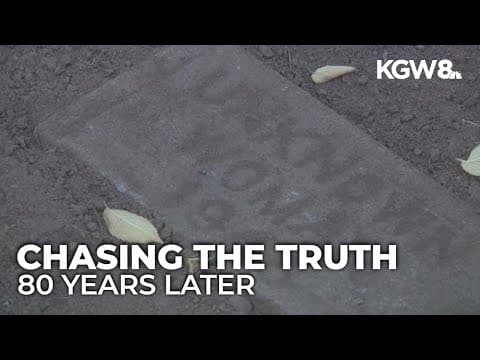 Oregon forensic team exhuming 1946 “Oak Grove Jane Doe” at Mountain View Cemetery