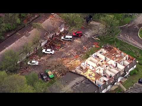 Two tornadoes cause damage in Louisville