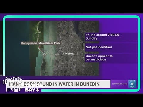 Man's body found in water at Honeymoon Island State Park