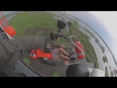 Coast Guard rescue in St. Bernard Parish