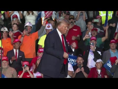 President Trump celebrates first 100 days in office in Michigan, home of American auto manufacturing