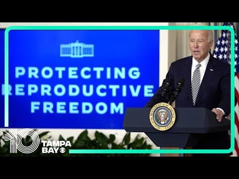 In Tampa, Biden will assail Florida's six-week abortion ban as he tries to boost his reelection odds