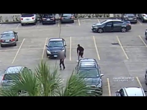 Raw video: Video shows man being robbed in parking lot of Houston's Asiatown