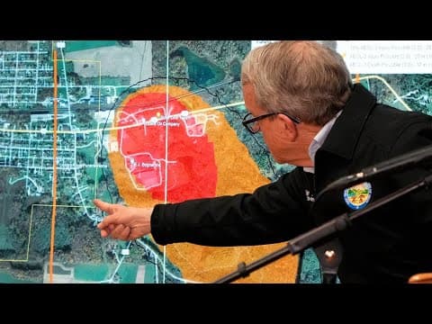 DeWine, East Palestine officials provide update on Ohio train derailment