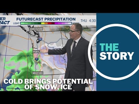 Temperatures are dropping below freezing in the Portland area. Will there be snow?