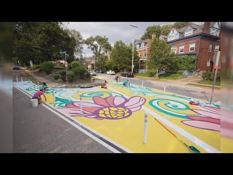 New street mural on Miro and Lafitte Greenway could help keep pedestrians safe