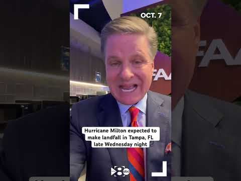 Hurricane Milton is forecasted to make landfall in the Tampa Bay, Florida area late Wednesday night