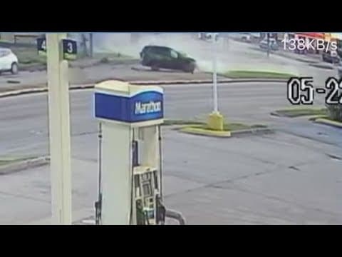 Video shows moment chase suspect slammed into, killed innocent driver
