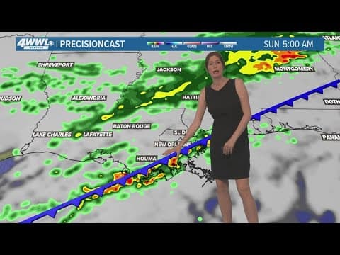 New Orleans Weather: Much cooler Sunday with some rain early