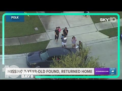 Polk deputies: Missing 3-year-old who wandered away from Davenport home found safe