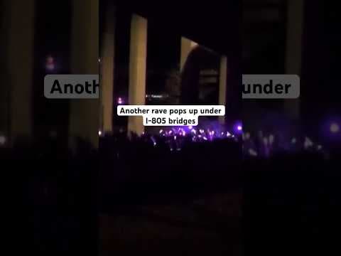 Illegal rave pops up under freeway bridges in San Diego #sandiegocounty #rave #news