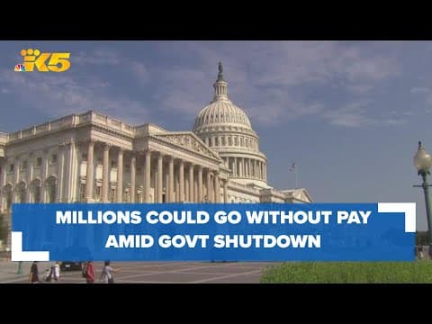 Millions of federal workers will have to go without pay amid government shutdown