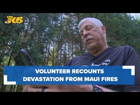 Red Cross volunteer returns to Washington after helping in Maui