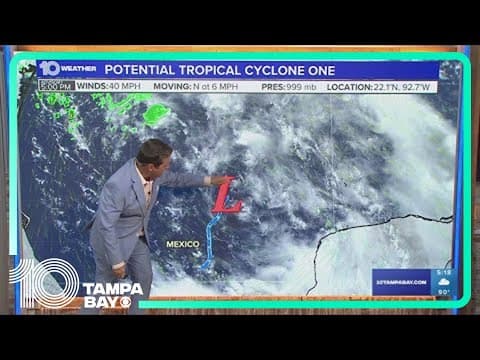 Tracking the Tropics: Potential tropical cyclone one projected to hit Thursday