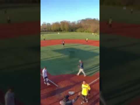 Surveillance video shows umpire assault at adult softball game in Ohio #shorts
