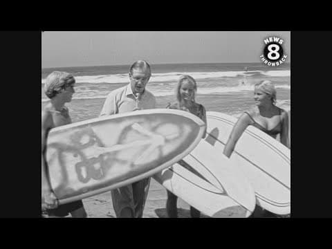 1968: San Diego surfers talk to TV 8