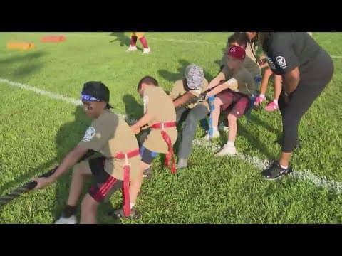 Skills & drills clinic at Fort Meade for children of servicemembers