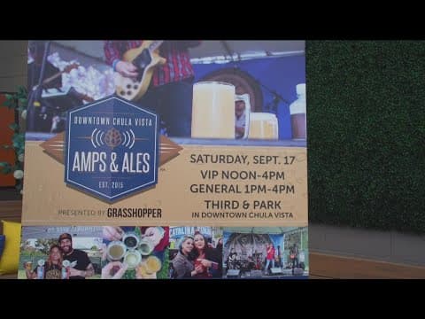 Amps and Ales in downtown Chula Vista Saturday
