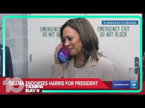 Barack and Michelle Obama endorse Kamala Harris, giving her expected but crucial support