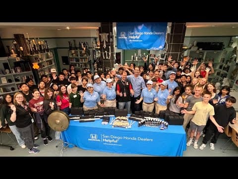 Oceanside band teacher surprised with $5k in music supplies