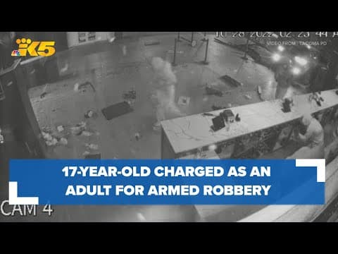 17-year-old charged as an adult for armed robbery in Tacoma