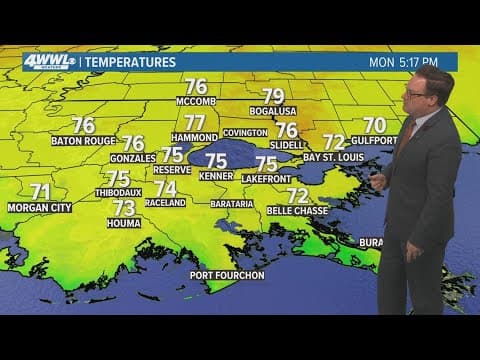 Warmer temperatures Monday, similar situation Tuesday