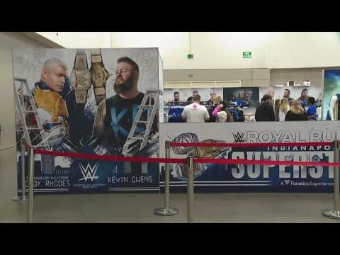 Take a look inside the WWE superstore in downtown Indianapolis ahead of Royal Rumble 2025